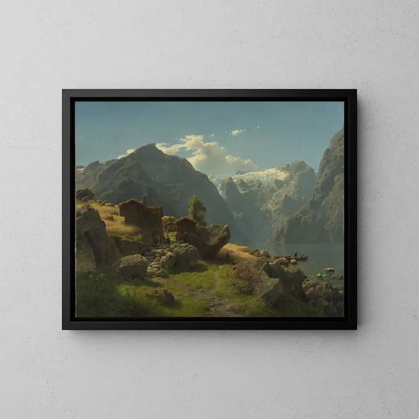 Balestrand - Hans Gude — quadro incorniciato alla parete