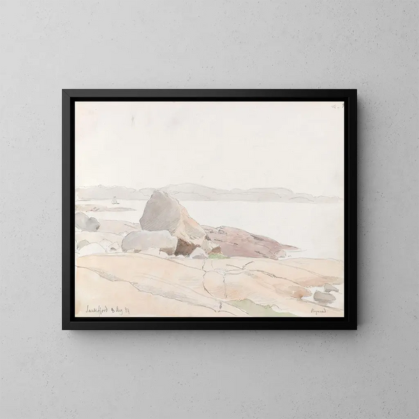 Frère Sandefjord - Hans Gude — quadro incorniciato alla parete