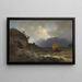 Dalla costa occidentale della Norvegia - Hans Gude — quadro incorniciato alla parete