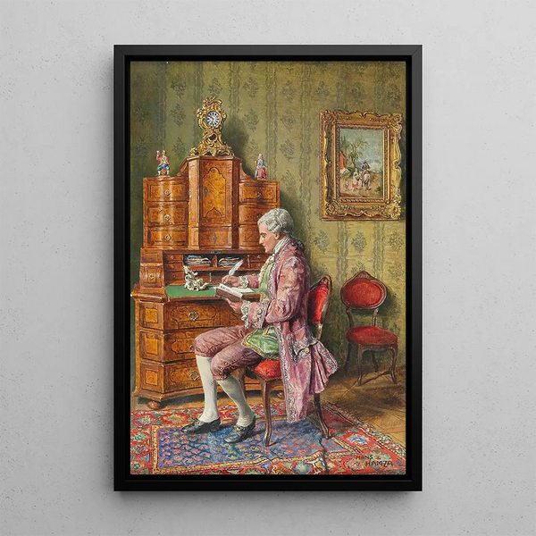 L'Amateur d'art - Hans Hamza — quadro incorniciato alla parete