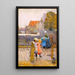 Un coin di Amsterdam - Hans Herrmann — quadro incorniciato alla parete