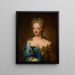 Ritratto di una giovane donna - Hans Hinrich Rundt — quadro incorniciato alla parete