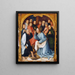 Il Cristo che lava i piedi a san Pietro - Hans Holbein il Vecchio — quadro incorniciato alla parete