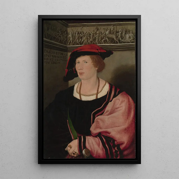 Benedikt von Hertenstein né vers 1495 mort en 1522 - Hans Holbein il Giovane — quadro incorniciato alla parete