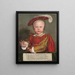 Édouard VI bambino - Hans Holbein il Giovane — quadro incorniciato alla parete