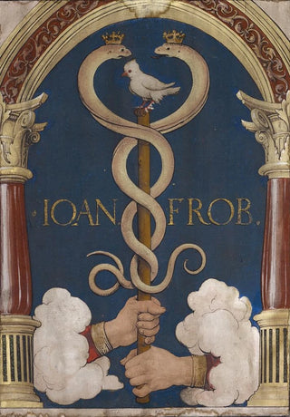 Hans Holbein The Younger - Impresa of the Basel Book Printer Johann Froben.webp