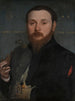 Ritratto di un nobile con un falco - Hans Holbein il Giovane — vista dell’opera