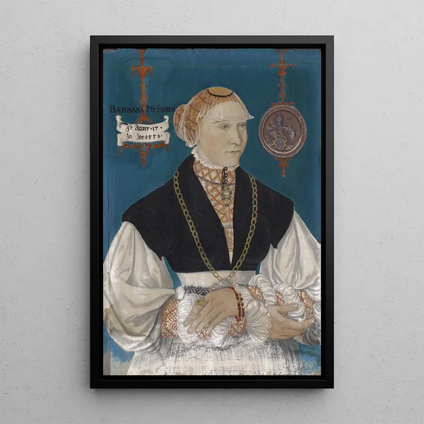 Hans Hug Kluber - Portrait of Barbara Meyer zum Pfeil Wife of Hans Rispach.webp