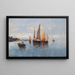 Bateaux de pêche - Hans Johann Wagner — quadro incorniciato alla parete