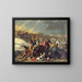 Combattimento con le Amazzoni - Hans Jordaens l'Ancien — quadro incorniciato alla parete