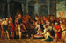 Salomone e la Regina di Saba - Hans Jordaens l'Ancien — vista dell’opera