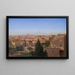 Vista di Roma dalla residenza dell'artista - Hans Jürgen Hammer — quadro incorniciato alla parete