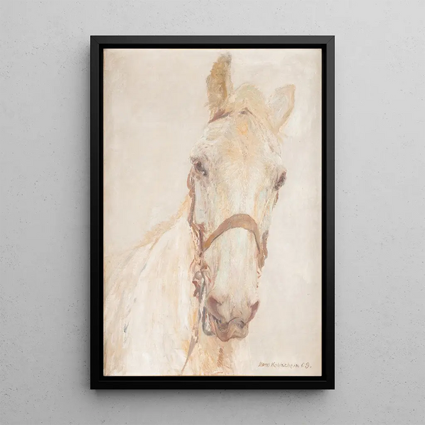 Cheval blanc - Hans Kohlschein — quadro incorniciato alla parete