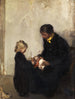 Madre con bambino e bambola - Hans Looschen — vista dell’opera