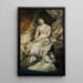 Portrait d'une dame assise, peut-être la contessa Bianca Teschenberg - Hans Makart — quadro incorniciato alla parete