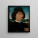 Bernardo Bembo Uomo di Stato e ambasciatore di Venezia - Hans Memling — quadro incorniciato alla parete