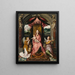 Vergine con Bambino - Hans Memling — quadro incorniciato alla parete