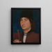 Ritratto di un uomo con una freccia - Hans Memling — quadro incorniciato alla parete