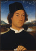 Portrait d'un homme inconnu avec une lettre - Hans Memling — vista dell’opera