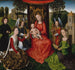 Vergine e Bambino con Santa Caterina d'Alessandria e Santa Barbara - Hans Memling — vista dell’opera
