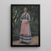 Jeune fille dans un jardin - Hans Michael Therkildsen — quadro incorniciato alla parete