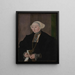Ritratto di Maria Kitscher Mme von Freyberg - Hans Mielich — quadro incorniciato alla parete