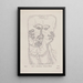 Apparition aérienne Hallucination Crayon - Hans Prinzhorn — quadro incorniciato alla parete