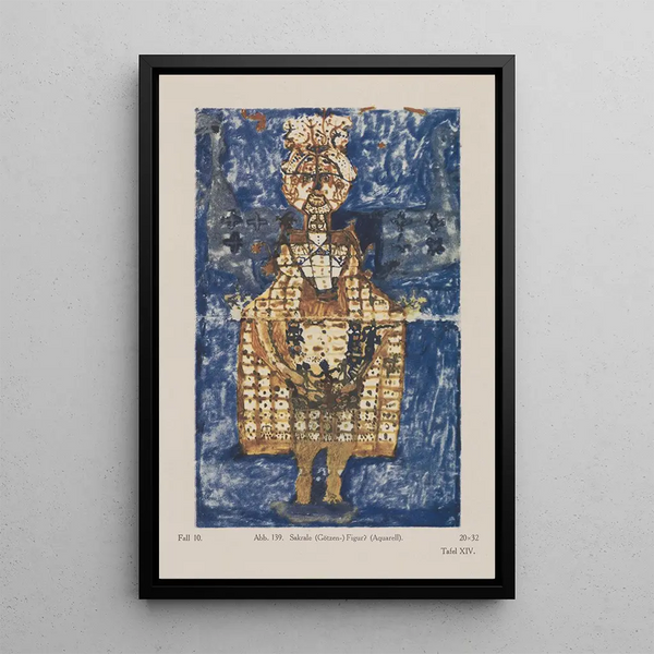 Figura sacra idolatrica - Hans Prinzhorn — quadro incorniciato alla parete