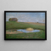 Paesaggio estivo con un tempio - Hans Richard von Volkmann — quadro incorniciato alla parete