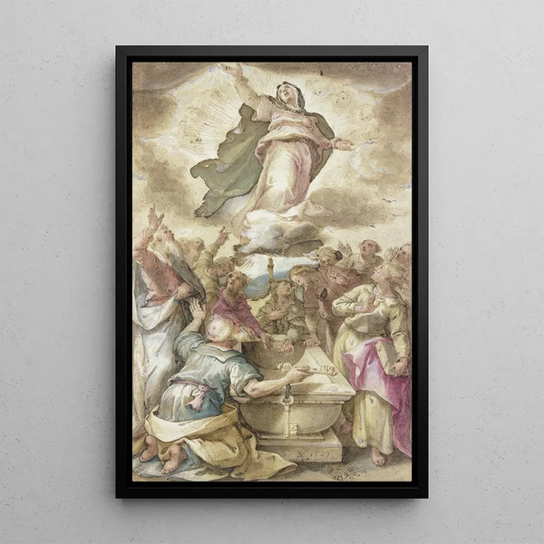Assomption de Marie - Hans Rottenhammer — quadro incorniciato alla parete