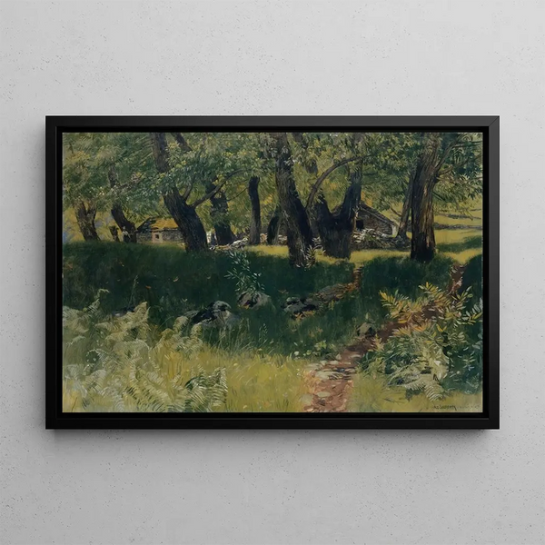 Hans Sandreuter - Chestnut Forest near Bignasco.webp