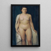Nu femminile in piedi - Hans Schachinger — quadro incorniciato alla parete