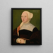 Ritratto di una donna - Hans Schäufelein l'Ancien — quadro incorniciato alla parete