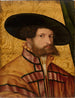 Ritratto di un uomo con cappello - Hans Schäufelein l'Ancien — vista dell’opera