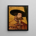 Ritratto di un uomo con cappello - Hans Schäufelein l'Ancien — quadro incorniciato alla parete