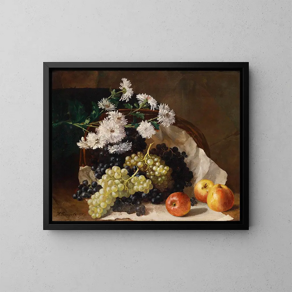 Natura morta autunnale - Hans Temple — quadro incorniciato alla parete