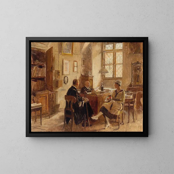 Alla canonica - Hans Temple — quadro incorniciato alla parete