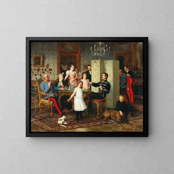 Grande celebrazione della famiglia - Hans Temple — quadro incorniciato alla parete