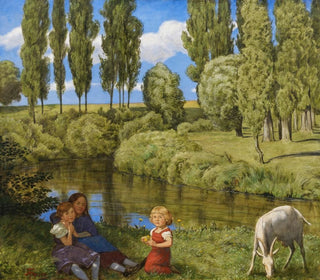 Sul bordo del ruscello silenzioso - Hans Thoma — vista dell’opera