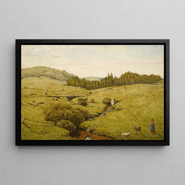 Paesaggio della Foresta Nera - Hans Thoma — quadro incorniciato alla parete
