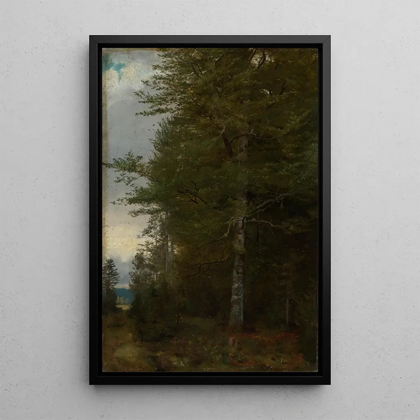 Hêtre en lisière de forêt - Hans Thoma — quadro incorniciato alla parete