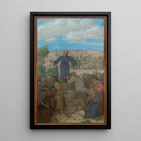 Cristo come insegnante - Hans Thoma — quadro incorniciato alla parete