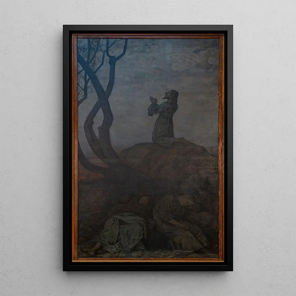 Christ au Mont des Oliviers - Hans Thoma — quadro incorniciato alla parete