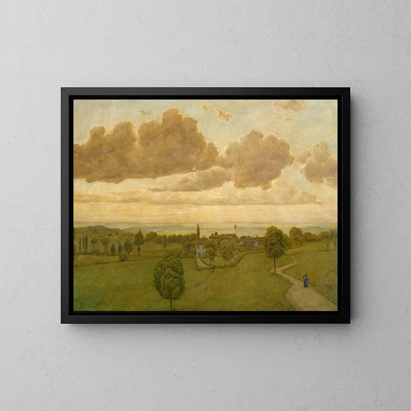 Paesaggio - Hans Thoma — quadro incorniciato alla parete