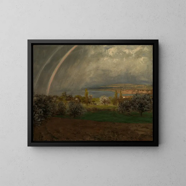 Paesaggio vicino a Ermatingen - Hans Thoma — quadro incorniciato alla parete