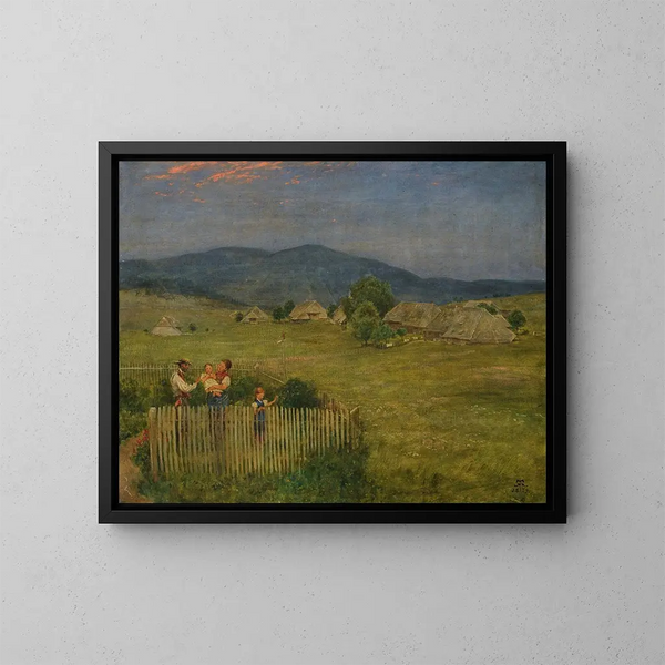 Petit jardin dans la Forêt-Noire - Hans Thoma — quadro incorniciato alla parete