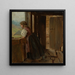 Fille sur la tonnelle d'une maison de paysan - Hans Thoma — quadro incorniciato alla parete