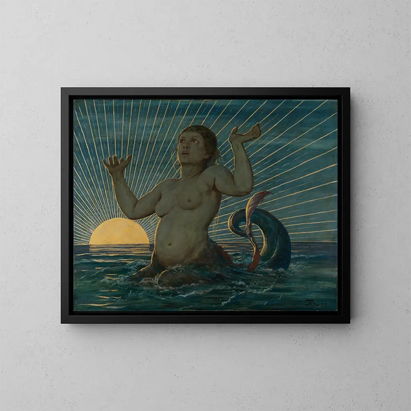 Risveglio del mare - Hans Thoma — quadro incorniciato alla parete