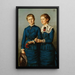 Ritratto delle due ragazze della famiglia Haag - Hans Thoma — quadro incorniciato alla parete