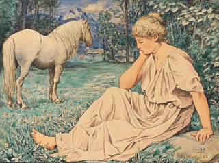 Moissis et assis - Hans Thoma — vista dell’opera